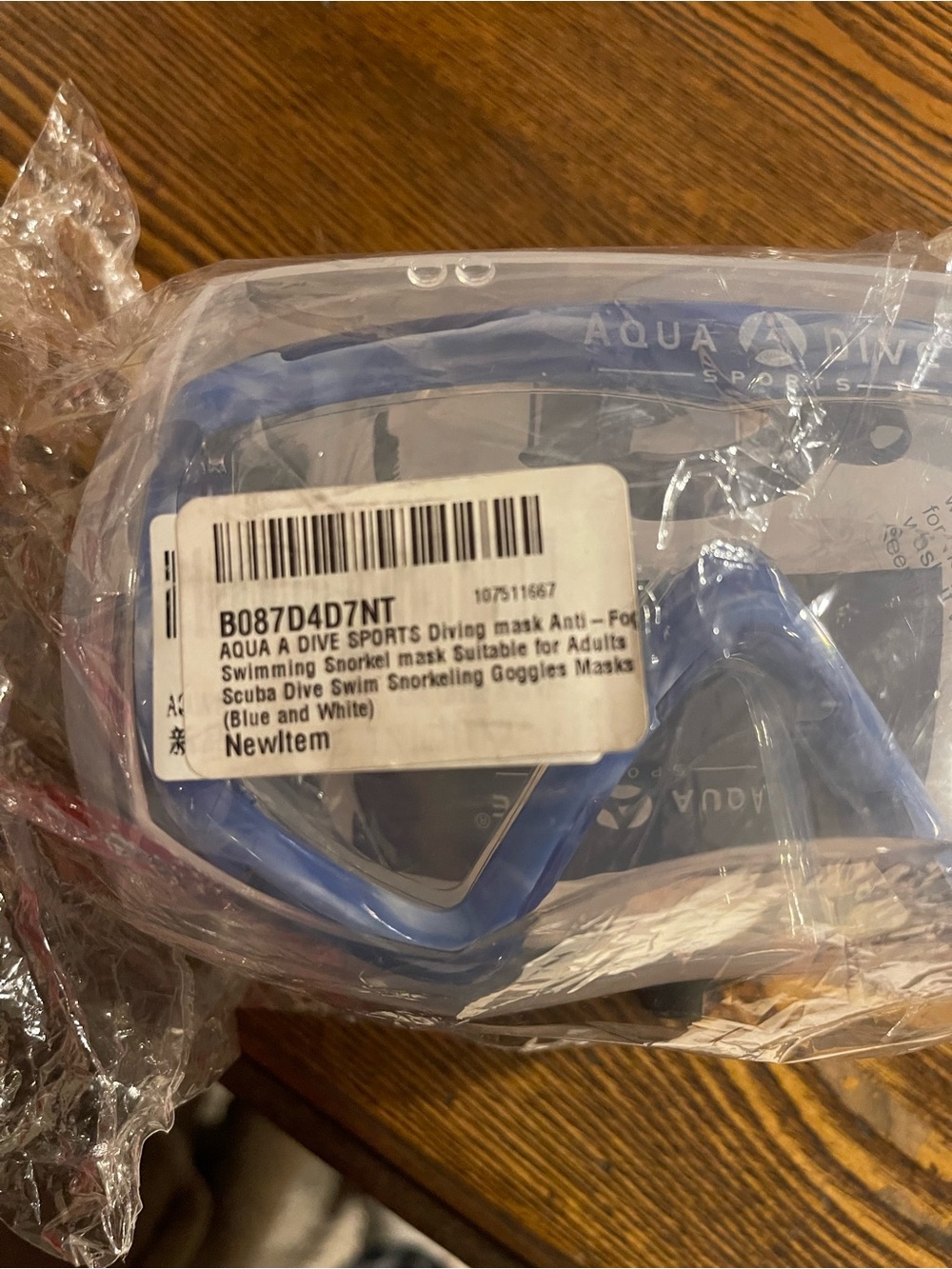 Adult Snorkel Mask — Blue